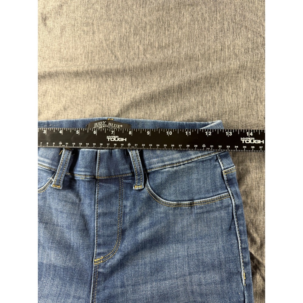 Judy Blue Womens Jeans 5/27 Skinny Fit Distressed Ripped Stretch Blue Denim - Picture 4 of 9